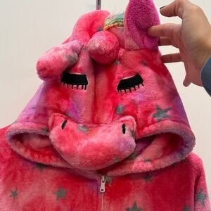 Pink Unicorn Hooded onesie